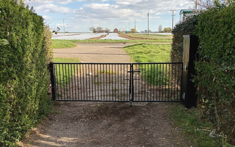 New gate and post installation