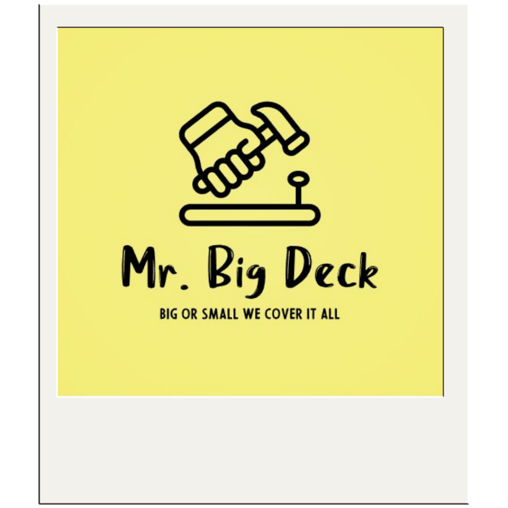 Mr Big Deck Logo in a polaroid
